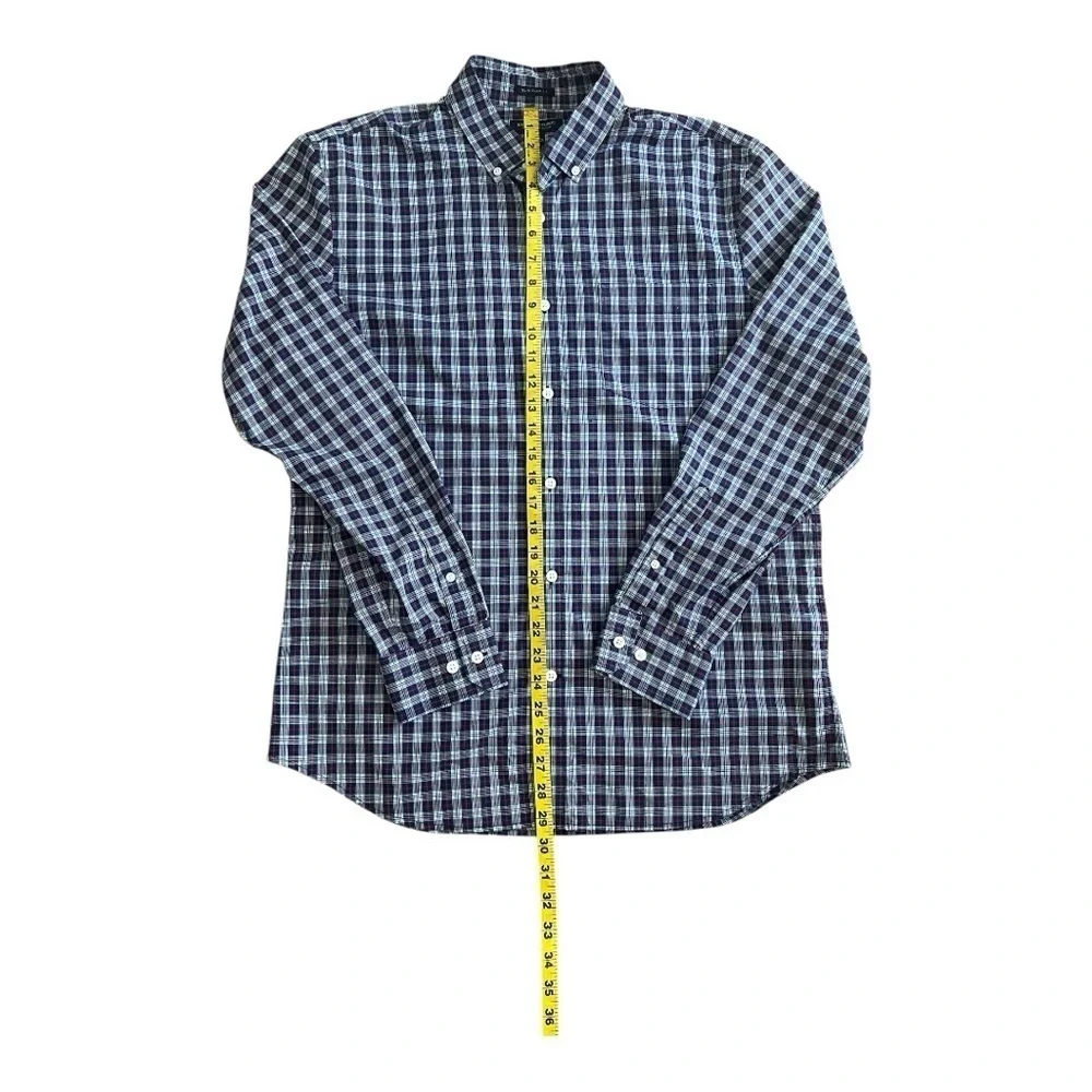 Banana Republic Button Down Plaid Shirt red, white, & blue Size L Men